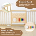thumbnail image 5 of Lilypelle Wooden Baby Playpen, Foldable Large Fence and Play Yard for Toddlers, Adjustable Shape & Size, Safety Gate With Locking Door, Kids Activity Center, 5 of 13