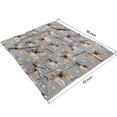 thumbnail image 3 of Beagle and Dog Footprints Blanket,Comfortable Soft Flannel Throw Blanket,All Season,Warm Lightweight Blankets for Sofa Bed Couch Living Room Chair,50"x60"(130x150cm), 3 of 4