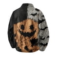 thumbnail image 5 of HAJWOH Mens Halloween Corduroy Jacket with Lapel Loose Fit Long Sleeve Fall Winter Coat, 5 of 5