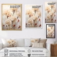 thumbnail image 4 of Designart "Simplistic Carnation Cluster I" Carnations Floater Framed Canvas Art Print, 4 of 5