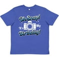 thumbnail image 3 of Inktastic Oh Snap Its My Birthday with Camera and Sparkles White Youth T-Shirt, 3 of 5