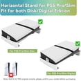 thumbnail image 4 of Horizontal Stand with Anti-Slip Cooling Base for PS5 Pro, Space-Saving Dual Mode Base for PS5 Slim & Pro Console Disc & Digital Edition, Stabilized Stand Exclusive for Gaming Room Setup, White, 4 of 7