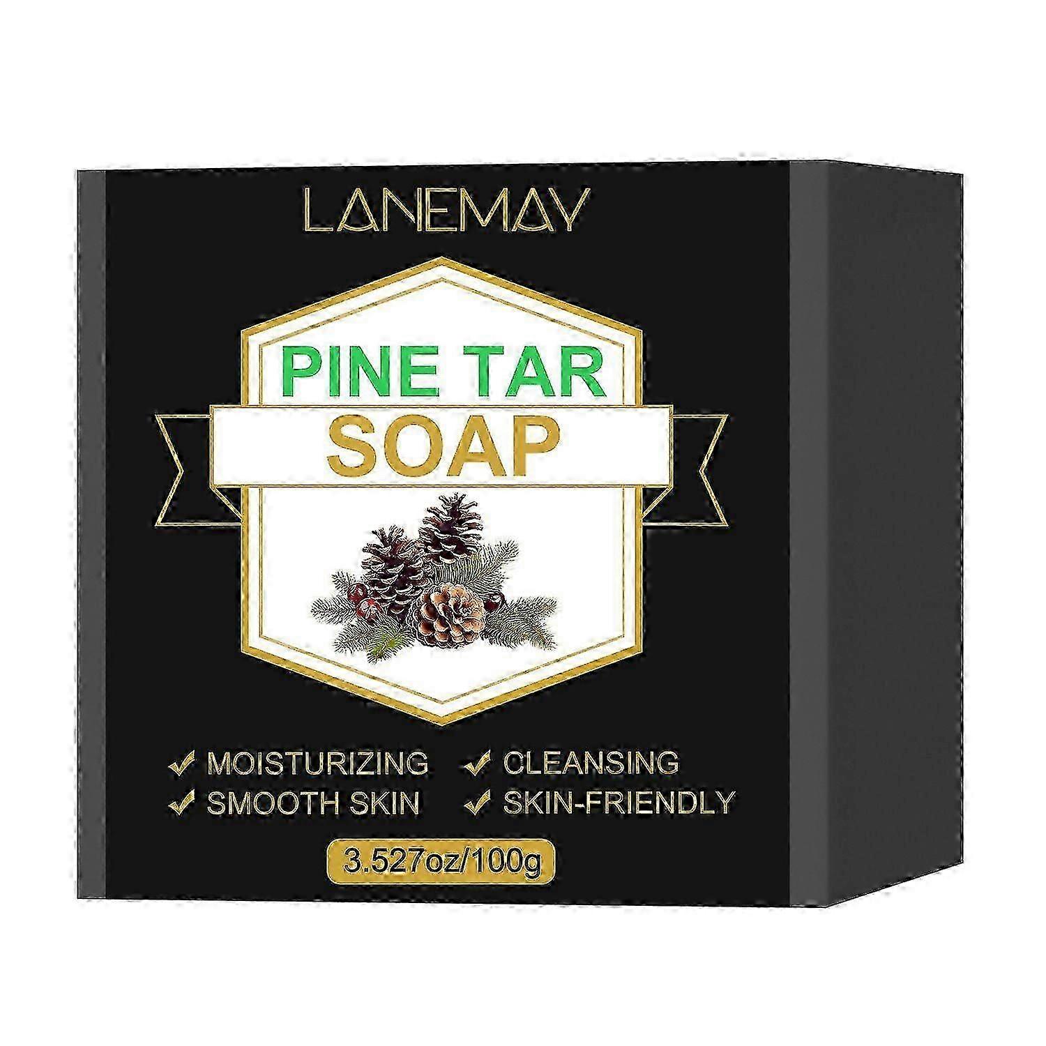 All Natural Pine Tar Soap Bar, Anti Acne Eczema Psoriasis Itch Relief ...