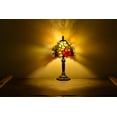 thumbnail image 3 of Tiffany Style Desk Lamp Table Lamp Bedroom Stained-Glass Bronze 14.5'' Height, 3 of 4