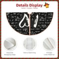 thumbnail image 5 of Bingfone Christmas Tree Skirt Mat Christmas Decoration Interior 48"-I Love Math, 5 of 8
