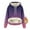 Purple, variant on cocolona Hoodies for Women Winter Warm Fleece Hoodies Fashion Gradient Color Long Sleeve Pullover Sweatshirts