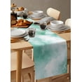 thumbnail image 6 of nqOlkjepod Green Sky Cloud Table Runner 72 Inches Long Farmhouse Dress Scarves, Natural Landscape Scenery Ombre Dining Tablerunner for Coffee Table/Kitchen Island/Party Décor, 16" x 72", 6 of 8