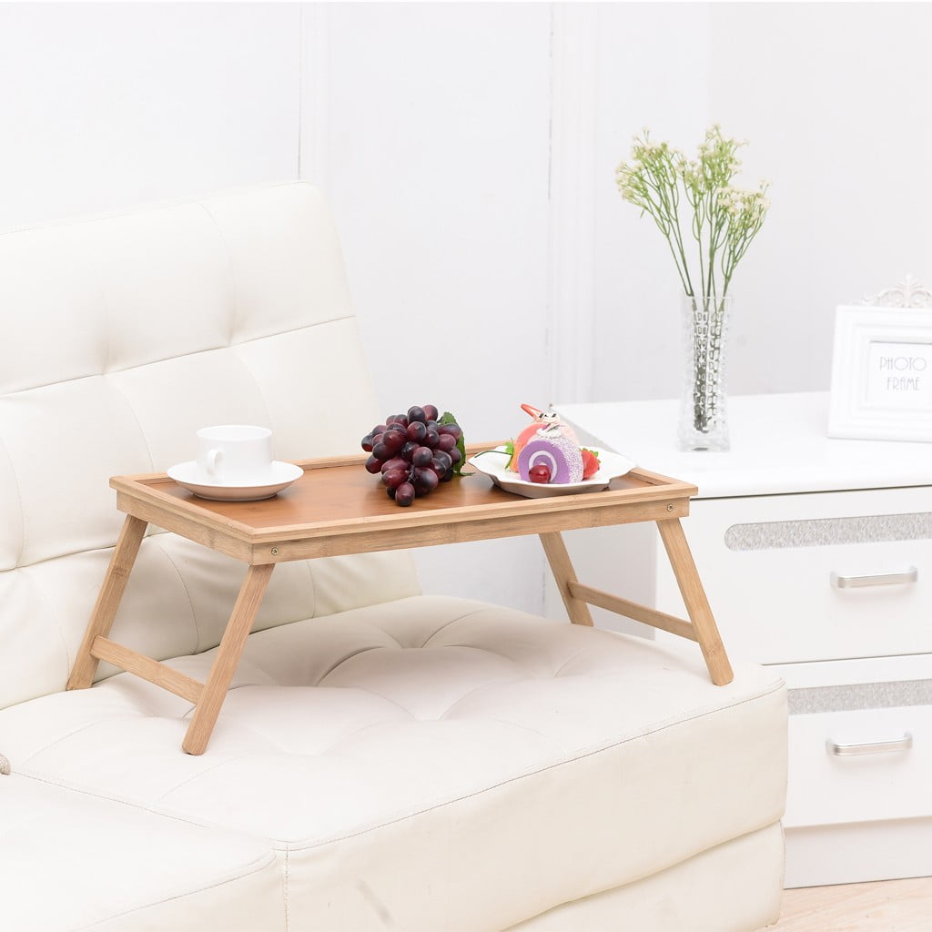 Bamboo Tray With Foot Tray Portable Tray Bed Tray Multifunctional