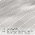 thumbnail image 2 of Bare Home Ultra-Soft Sheet Set - Premium 1800 Collection - Deep Pockets - 4-Pieces - Full, Pinstripe - Stone/White, 2 of 8