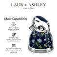 thumbnail image 5 of Laura Ashley Induction Stovetop Kettle, Stainless Steel Navy, 8.46 x 8.46 x 10.23 inches, 5 of 8