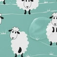thumbnail image 4 of FREEAMG Sheep Shower Curtain with Hooks, Waterproof Washable Fabric Shower Curtain for Bathroom Bathtub Decor, 60 x 72, 4 of 6