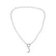 thumbnail image 2 of Collar para mujer, joyería para mujer, collar de acero de titanio con cierre de perla, collar de tendencia atmosférica de acero inoxidable, collar, 2 of 5
