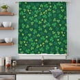 thumbnail image 5 of Green Shamrock Sheer Curtains 96 Inches Long, St. Patrick's Day Spring Lucky Vintage Light Filering Curtains, Privacy Drapes Simi Floor to Veiling Curtain for Living Room Bedroom Window Treatment, 5 of 9