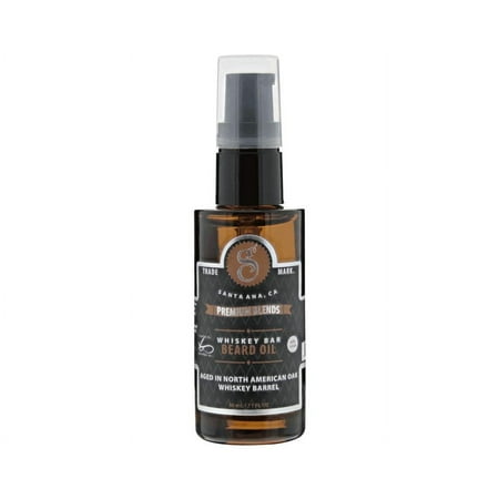 Suavecito Premium Blends Beard Oil 1 oz - Whiskey Bar Fragrance - Leave-In Beard Conditioner For Softening Hair, Hydrating Skin, Eliminating Beard Dandruff, Healthy Beard Growth