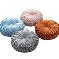 thumbnail image 2 of Round Throw Pillow Pumpkin Chair Sofa Seat ,Pleated Round Pillow, Scatter Cushion Home Decorative for Home Sofa Chair Bed Car Decor, 2 of 6