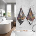 thumbnail image 5 of Coolnut Venetian Mask Hand Towels 2 Pieces, Cotton Bath Towel for Drying Face Hands Body Decorative Water Absorbent Lightweight Towels for Bathroom Ktichen Travel Gym, 16"x28", 5 of 6