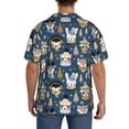 thumbnail image 3 of Sikiie Winter Animal Friends Men's Cuban Shirt, Hawaiian Shirts, Business Casual Button Down Shirts, Short Sleeve Shirt-3X-Large, 3 of 5