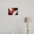 thumbnail image 3 of Boy Bedroom Wall Art American Football Sport Poster Gym Kids Room Classroom Decor Canvas Print Red Rugby Sport Artwork for Home Gameroom Decor Framed 12x16inch Gift, 3 of 6