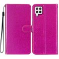 thumbnail image 6 of For Samsung A22 4G Wallet Case Bling Shiny Premium PU Leather with RFID Blocking Card Slots Holder Magnetic Flip Kickstand Shockproof Wrist Strap Cover For Samsung Galaxy A22 4G, Rose, 6 of 7