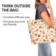 thumbnail image 2 of Balery Red Wine Bolsa Tote Estilo Estético con Cremalleras, Bolsa de Hombro, Bolsa de Compras Grande y Plegable, 2 of 8