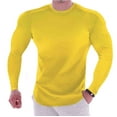 thumbnail image 4 of SEMIMAY Male Spring And Summer Fitness Sports Quick Frying Long Sleeve T Shirt Solid Color Tight Elastic Bottoming Top, 4 of 6