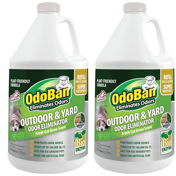 OdoBan Outdoor & Yard Odor Eliminator Super Concentrate Refill, 2 Gallons