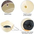 thumbnail image 5 of 2 Piezas Macetas Colgantes Macetas Plantas Colgantes Macetas para Exteriores Balcón Jardín Interior y Exterior Macetas Colgantes Gris Claro (Maceta Colgante + Cadena Colgante + Tapón + Cortina de Agua) brillar Electrónica, 5 of 5