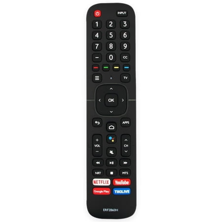 ERF2B60H Replace Voice Remote for Hisense Smart TV 32H56G 40H5500F 55H8G 65H8809