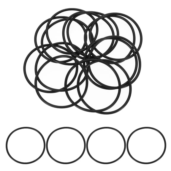 25 Pack 137 Nitrile O-rings 70 Durometer 2-1/16" ID, 2-1/4" OD, 3/32" Width Black