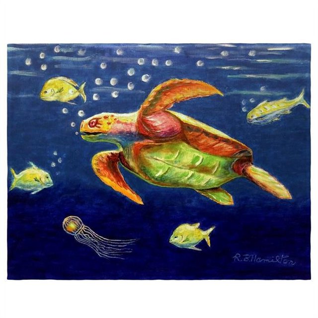 Betsydrake PM1168 14 x 18 Po Bites Tortue de Mer Set de 4