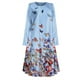 thumbnail image 3 of Vestido HUOGUO de manga larga casual con estampado de mariposas para mujer, 3 of 4