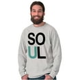 thumbnail image 4 of Matching Set for Couples Soul Mates Plus Size Long Sleeve Graphic Tee Shirt Brisco Brands 2X, 4 of 6