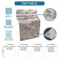 thumbnail image 7 of Table Runner Purple Flowers Table Decoration for Kitchen Dinning Spring Flowers Pastoral Table Decoration for Indoor Outdoor Party Wedding Decor 13x90 Inch, 7 of 7