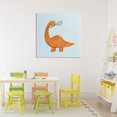 thumbnail image 3 of Stupell Industries Contemporary Baby Dino Playing Tennis Canvas Art, 30 x 30, by Lucille Price, 3 of 8