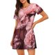 thumbnail image 1 of Fotbe Delicate Pink Carnations Bata de Dormir para Mujer con Estampado, Camisón de Algodón de Manga Corta, Ropa de Dormir Casual, 1 of 6