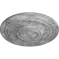 thumbnail image 3 of 31 1/2"OD x 2 1/2"P Traditional Ceiling Medallion (Fits Canopies up to 8 1/4"), Hand-Painted Ultra Pure White Crackle, 3 of 6