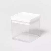 2.75c Short Square Plastic Food Storage Container