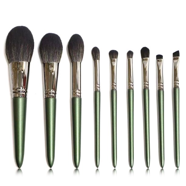 Juego de 11 Uds de brochas de maquillaje rosas, polvo vegano para pestañas y cejas, brocha para base de pelo sintético, herramientas de maquillaje para mujeres