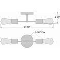 thumbnail image 3 of Access Lighting 2 Light LED Wall Sconce in Antique Brushed Brass Color, 3 of 7
