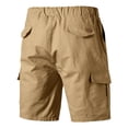 thumbnail image 4 of Trgacdwlo Mens Cargo Shorts High Elastic Waist Lightweight Mens Athletic Shorts Summer Camping Travel Mens Gym Shorts with Pocket Khaki XXXL, 4 of 4