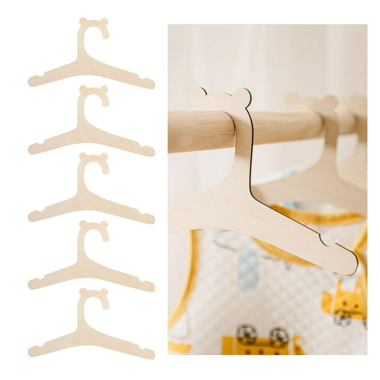 5pcs Kids Clothes Hangers, Baby Clothes Storage Rack, Children's Windproof  Coat Hangers, Wall-mounted Closet Organizer