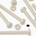 thumbnail image 3 of 50 x Nylon Pan head, crosshead plastic machine screws, M4 x 40mm, Plastic Bolts, Nuts & Washers, (5/32 x 1-37/64 in), 3 of 12