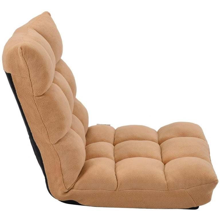 Adjustable 5-Position Memory Foam Floor Chair - Pillow Gaming