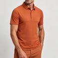 thumbnail image 2 of hoksml Men's Cooling Quick Dry Mesh Short Sleeve Collared Shirt 3 Button Placket Raglan Sleeve Breathable Golf Top for Business Daily Outdoor Travel, 2 of 6