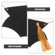 thumbnail image 3 of Greenadscape Guirnalda De Graduación Decorativa Para Fiesta Con Sombreros De Graduación Y Banner Colgante, 3 of 7