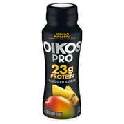 Oikos Pro Mango Pineapple Cultured Dairy Drink, 23g Protein, 7 fl oz Bottle