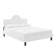 thumbnail image 2 of Modway Soleil Performance Velvet Twin Bed in White, 2 of 10