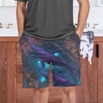 thumbnail image 7 of Men's Pajama Bottoms Athletic Shorts For Men Casual Cotton The Whales in The Cyber City, 7 of 7