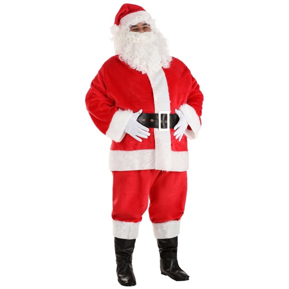 Plus Size Deluxe Red Santa Claus Costume
