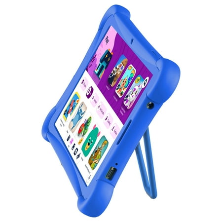 2024 ME K10 Google Kids Space 10" 128GB Kids Tablet + Silicone Bumper, Everyday Low Price, Blue